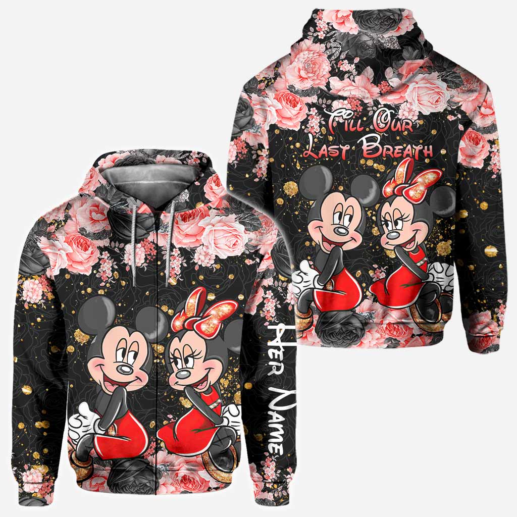 Personalized Couple Hoodie All Over Print Custom Names Gift Idea All Over Shirt GradoCreations