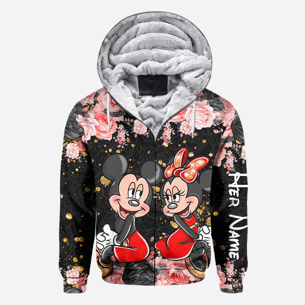 Personalized Couple Hoodie All Over Print Custom Names Gift Idea All Over Shirt GradoCreations