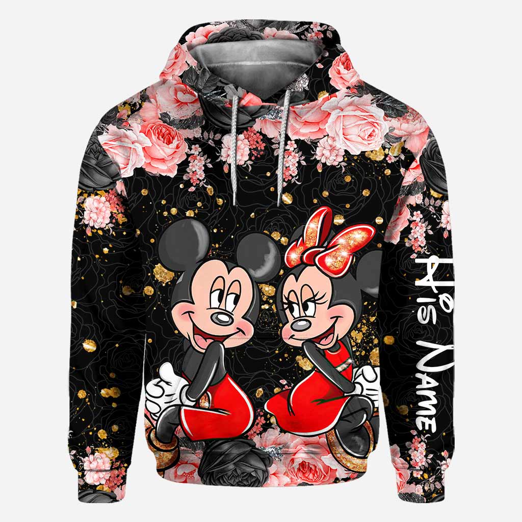 Personalized Couple Hoodie All Over Print Custom Names Gift Idea All Over Shirt GradoCreations