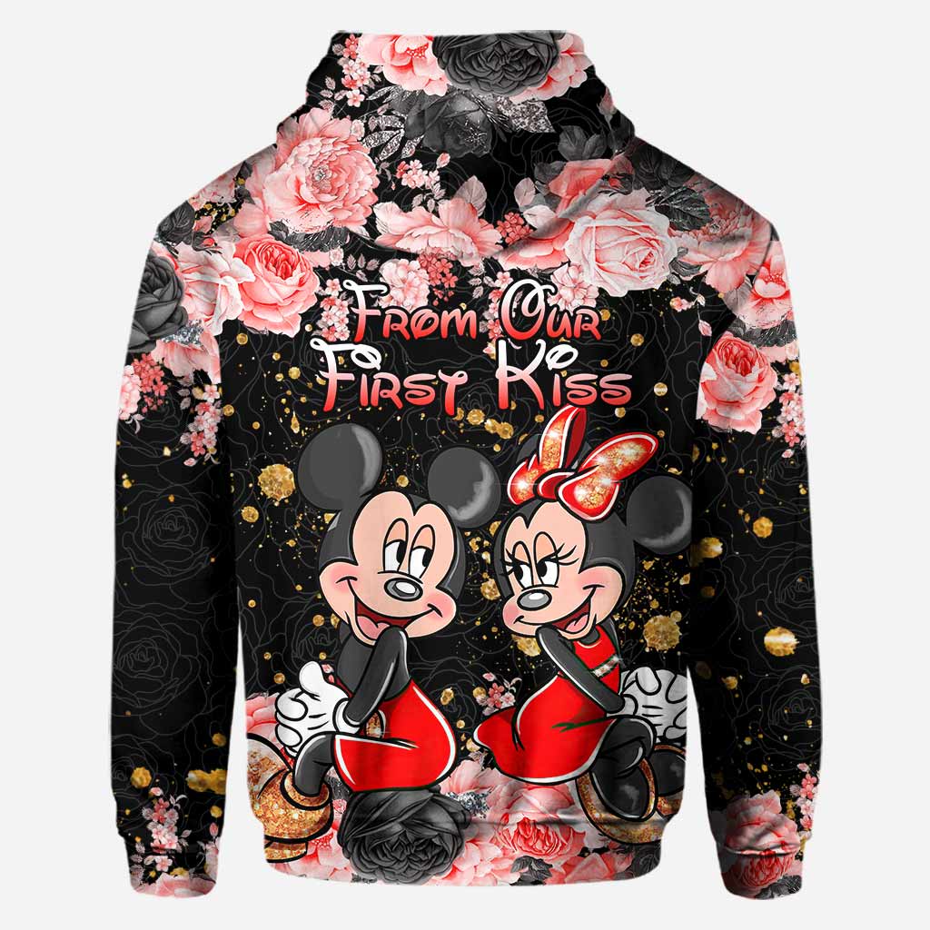 Personalized Couple Hoodie All Over Print Custom Names Gift Idea All Over Shirt GradoCreations