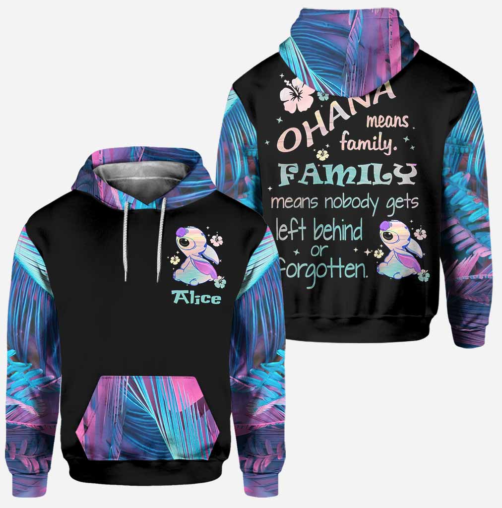 Personalized Ohana Hoodie and Leggings Set Custom Name Gift Hoodie & Leggings GradoCreations