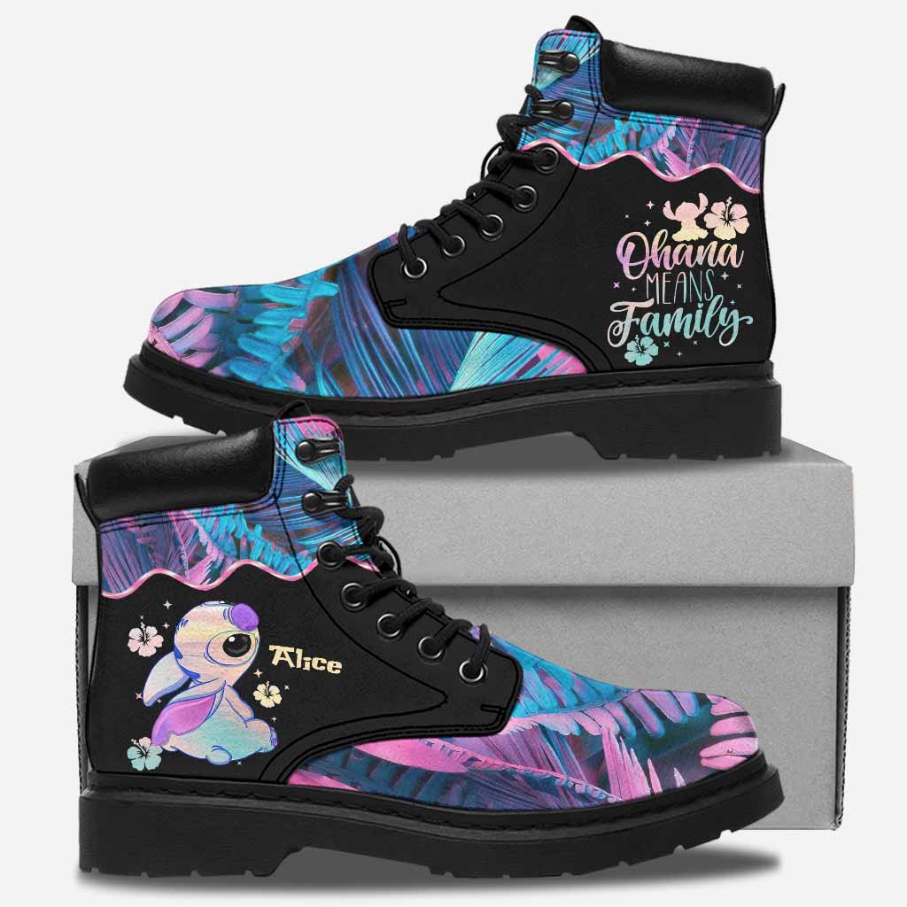 Personalized Ohana All Season Boots Custom Name Gift for Kids All season boots GradoCreations