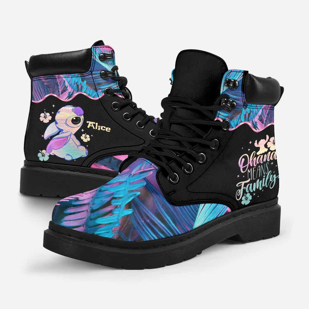 Personalized Ohana All Season Boots Custom Name Gift for Kids All season boots GradoCreations