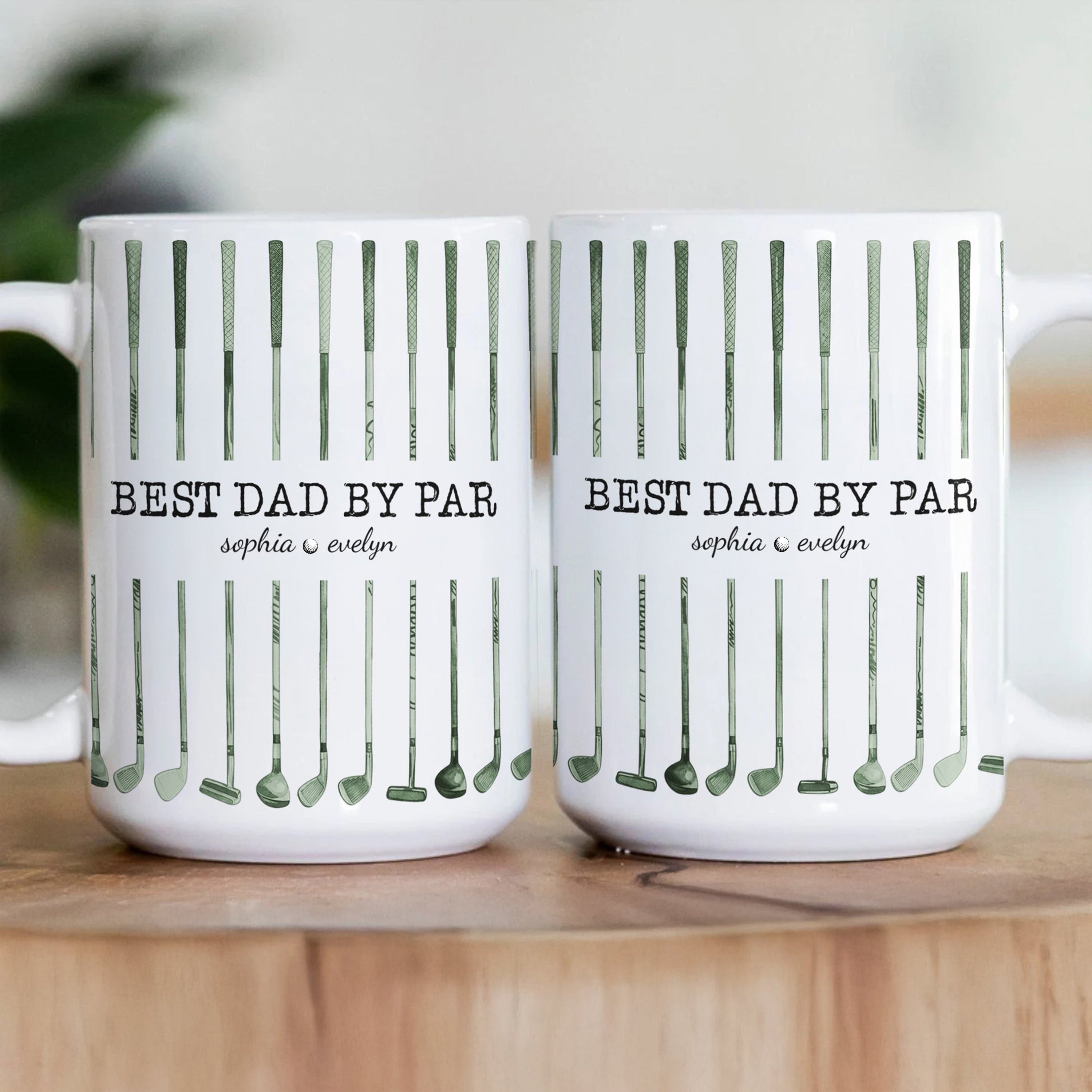 Personalized Golf Mug Best Dad Gift Custom Name for Father's Day HN590 - edge to edge mug fix GradoCreations