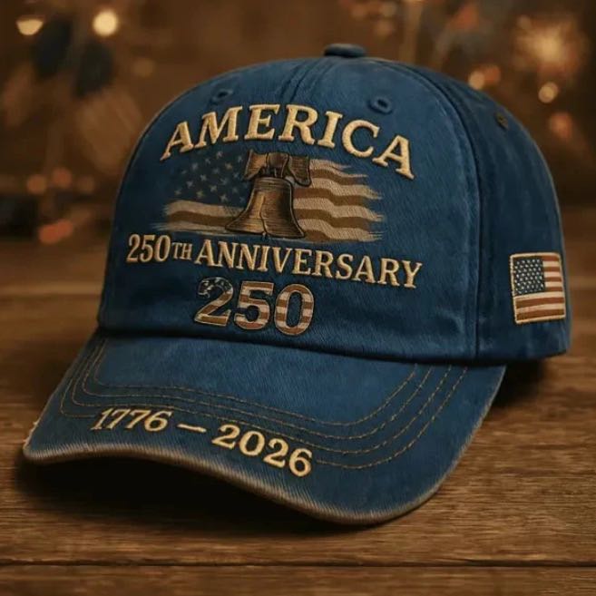 Personalized USA 250th Anniversary Embroidered Cap Gift HN590 - Embroidery Hat Josh GradoCreations