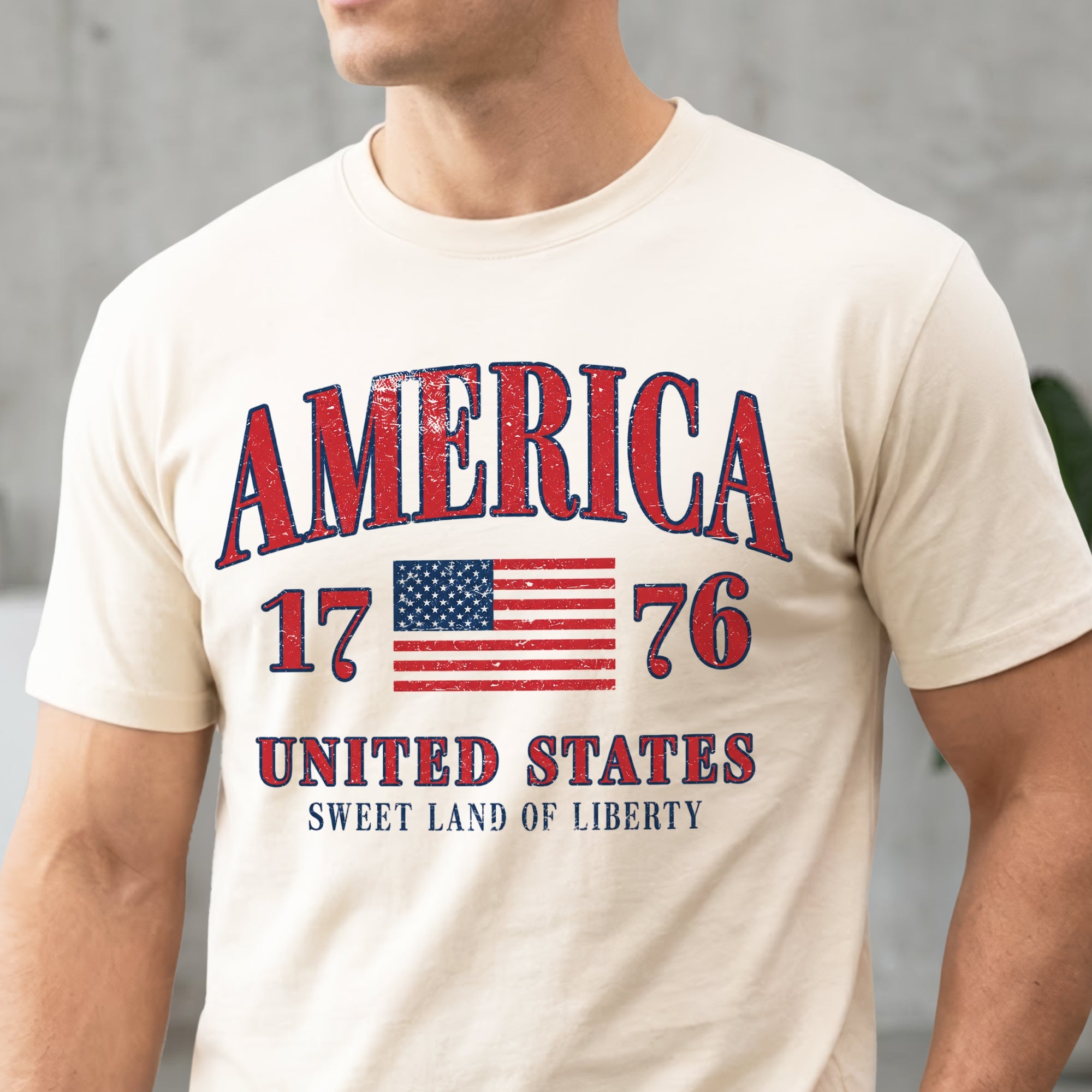 Personalized 4th of July Comfort Shirt Patriotic Gift Idea Comfort Shirt FIX GradoCreations