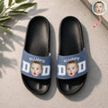 Personalized Kid Photo Slide Sandals Unique Gift for Dad HN590 - Slide Sandals GradoCreations