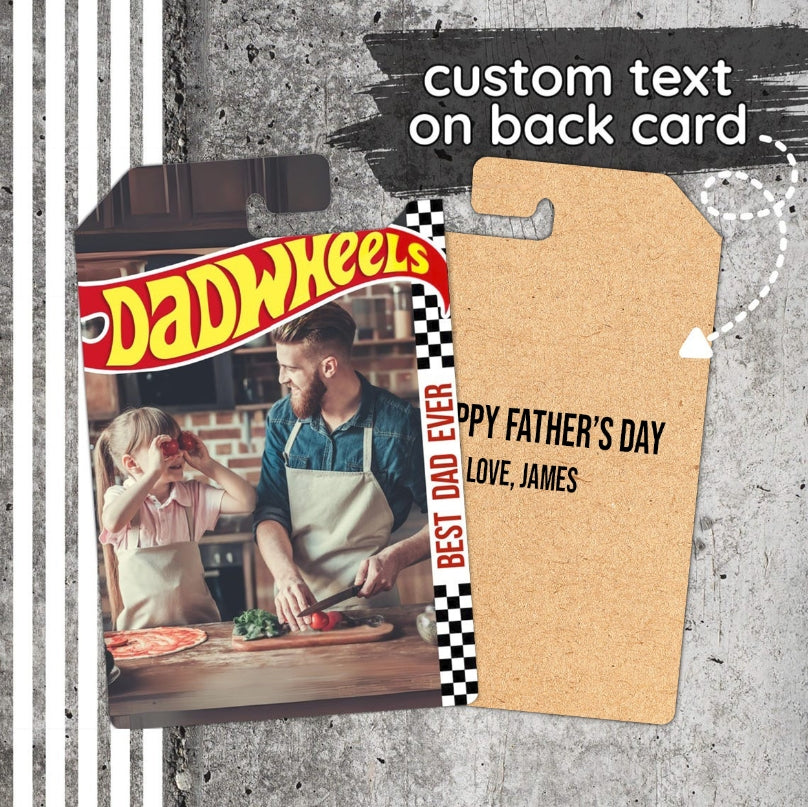 Personalized Hot Wheels Packaging Custom Photo Gift for Dad HN590 - Hot Wheels GradoCreations