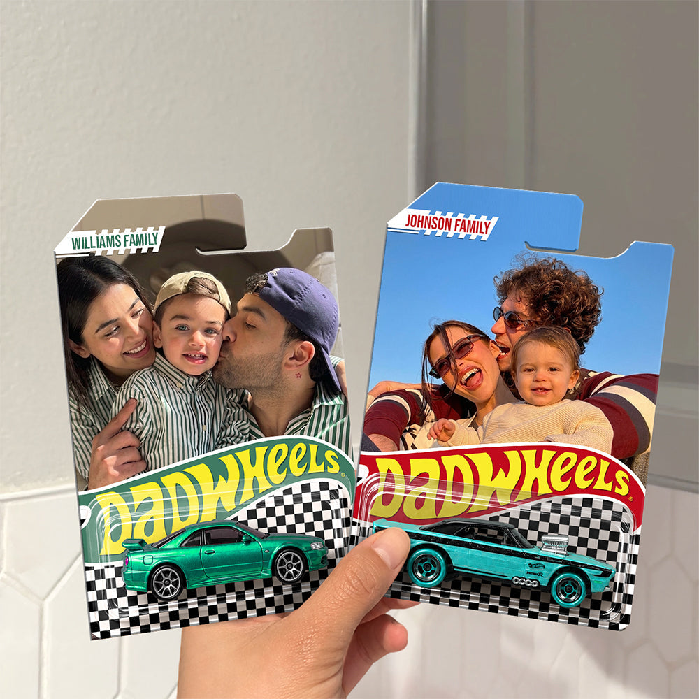 Personalized Hot Wheels Packaging Custom Photo Gift for Dad HN590 - Hot Wheels GradoCreations