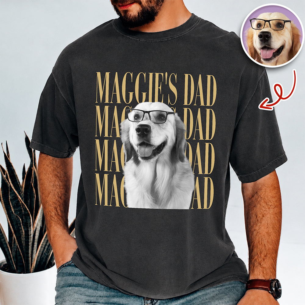 Personalized Vintage Photo Comfort Shirt for Dog/Cat Parents Comfort Shirt GradoCreations