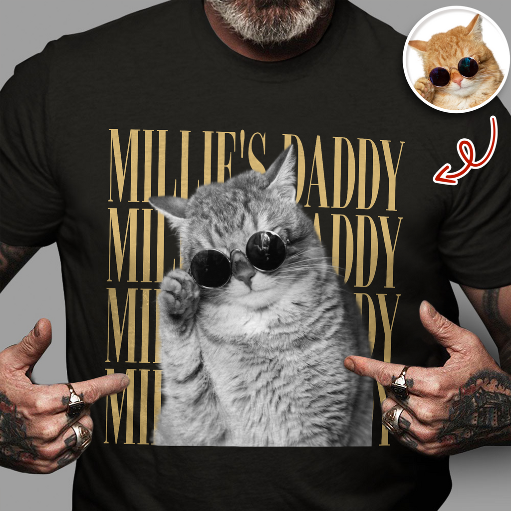 Personalized Vintage Photo Comfort Shirt for Dog/Cat Parents Comfort Shirt GradoCreations
