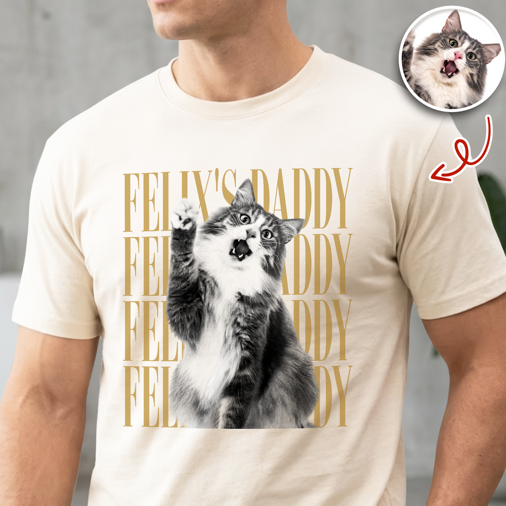 Personalized Vintage Photo Comfort Shirt for Dog/Cat Parents Comfort Shirt GradoCreations