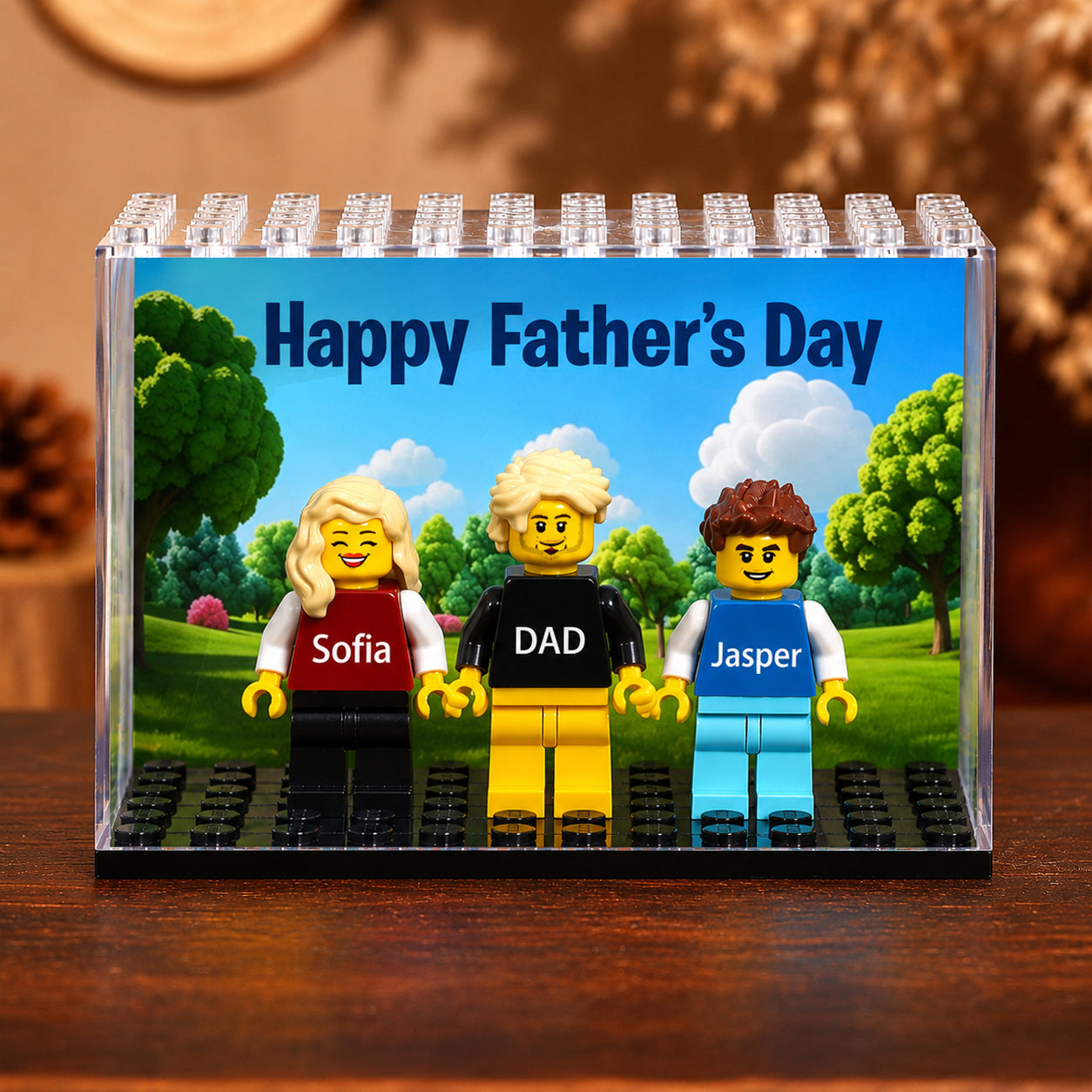 Custom Minifigure Building Blocks Gift for Graduation Family HN590 - Minifigure Building Blocks FIX GradoCreations