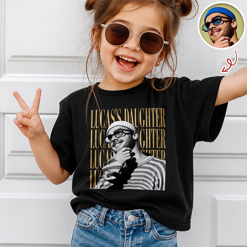 Personalized Vintage Photo Family Sweatshirt Custom Gift for Kids HN590 - Retro Kid Sweatshirt GradoCreations