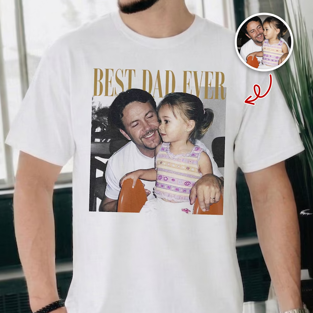 Personalized Photo Comfort Shirt Gift for Dad or Grandpa Comfort Shirt FIX GradoCreations