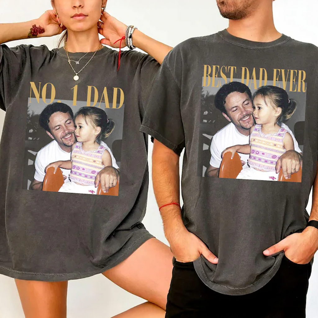 Personalized Photo Comfort Shirt Gift for Dad or Grandpa Comfort Shirt FIX GradoCreations