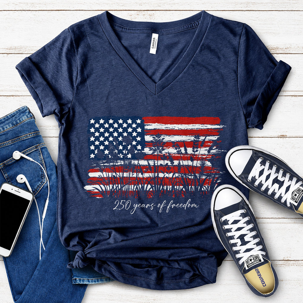 Personalized Patriotic T-Shirt Custom Text 250 Years Gift HN590 - Tshirt GradoCreations