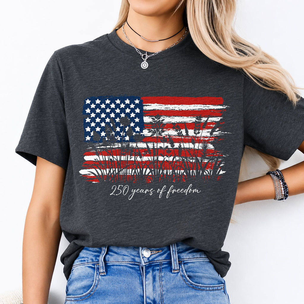 Personalized Patriotic T-Shirt Custom Text 250 Years Gift HN590 - Tshirt GradoCreations