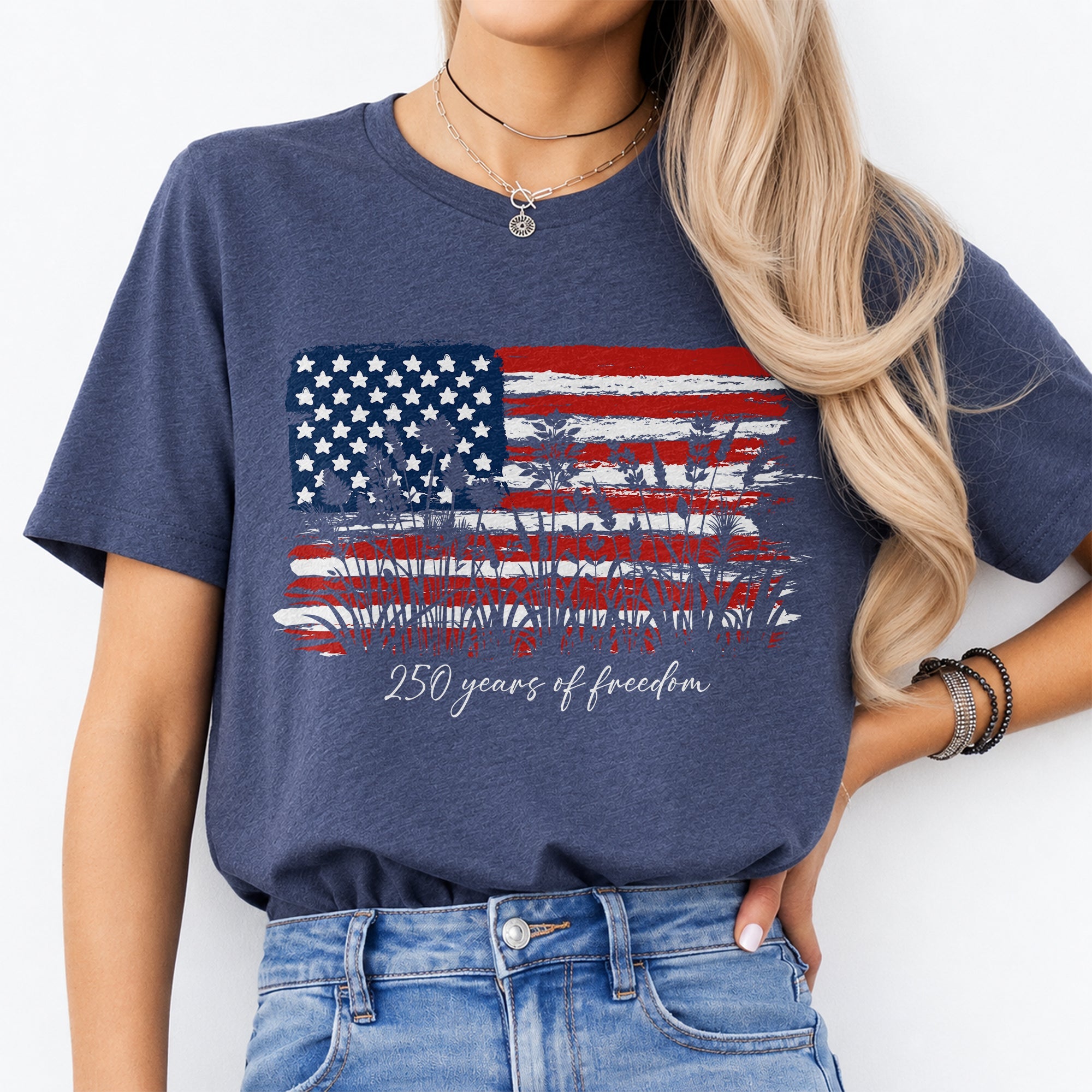 Personalized Patriotic T-Shirt Custom Text 250 Years Gift HN590 - Tshirt GradoCreations