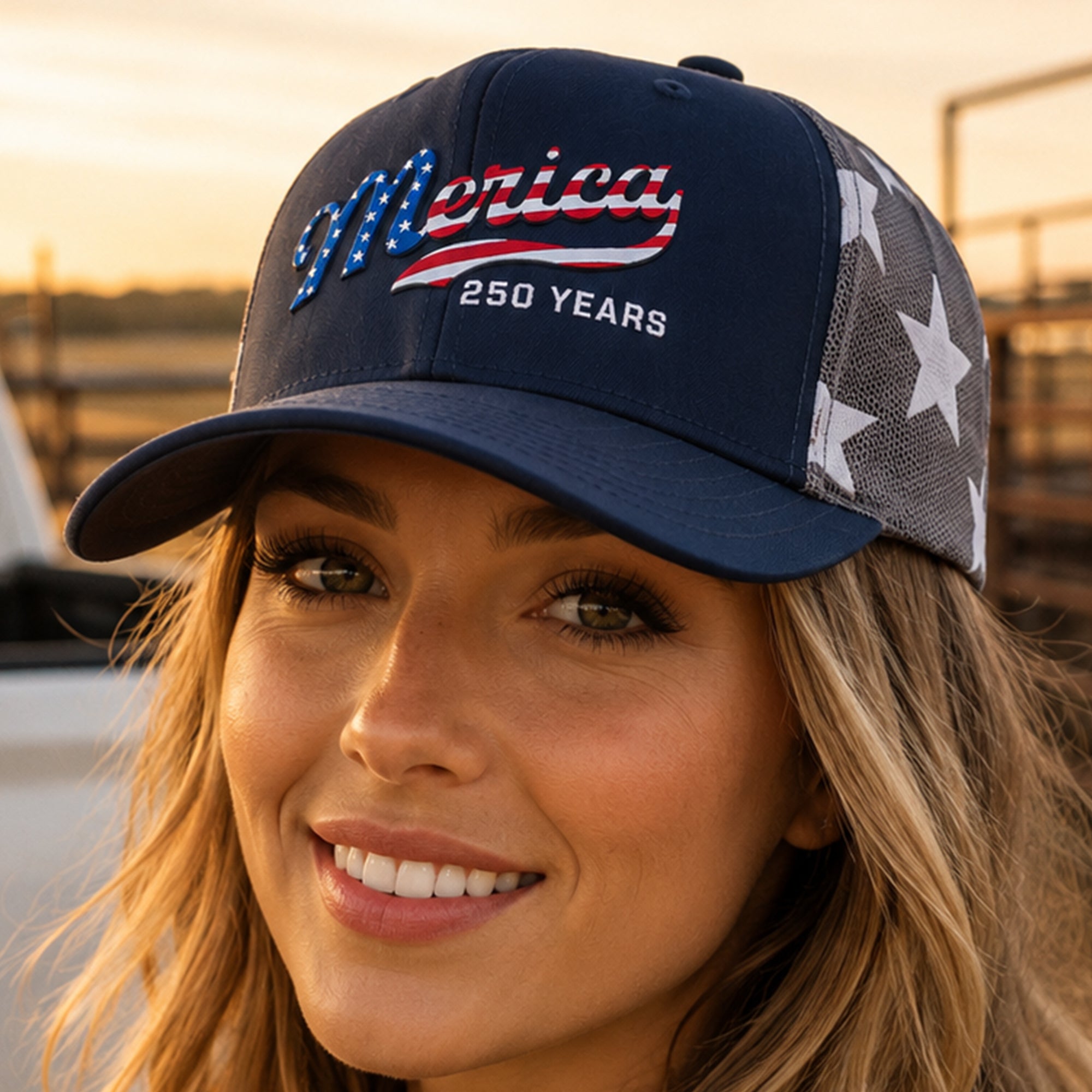 Personalized Patriotic Embroidered Trucker Hat USA Gift HN590 - Embroidered Trucker Hat GradoCreations