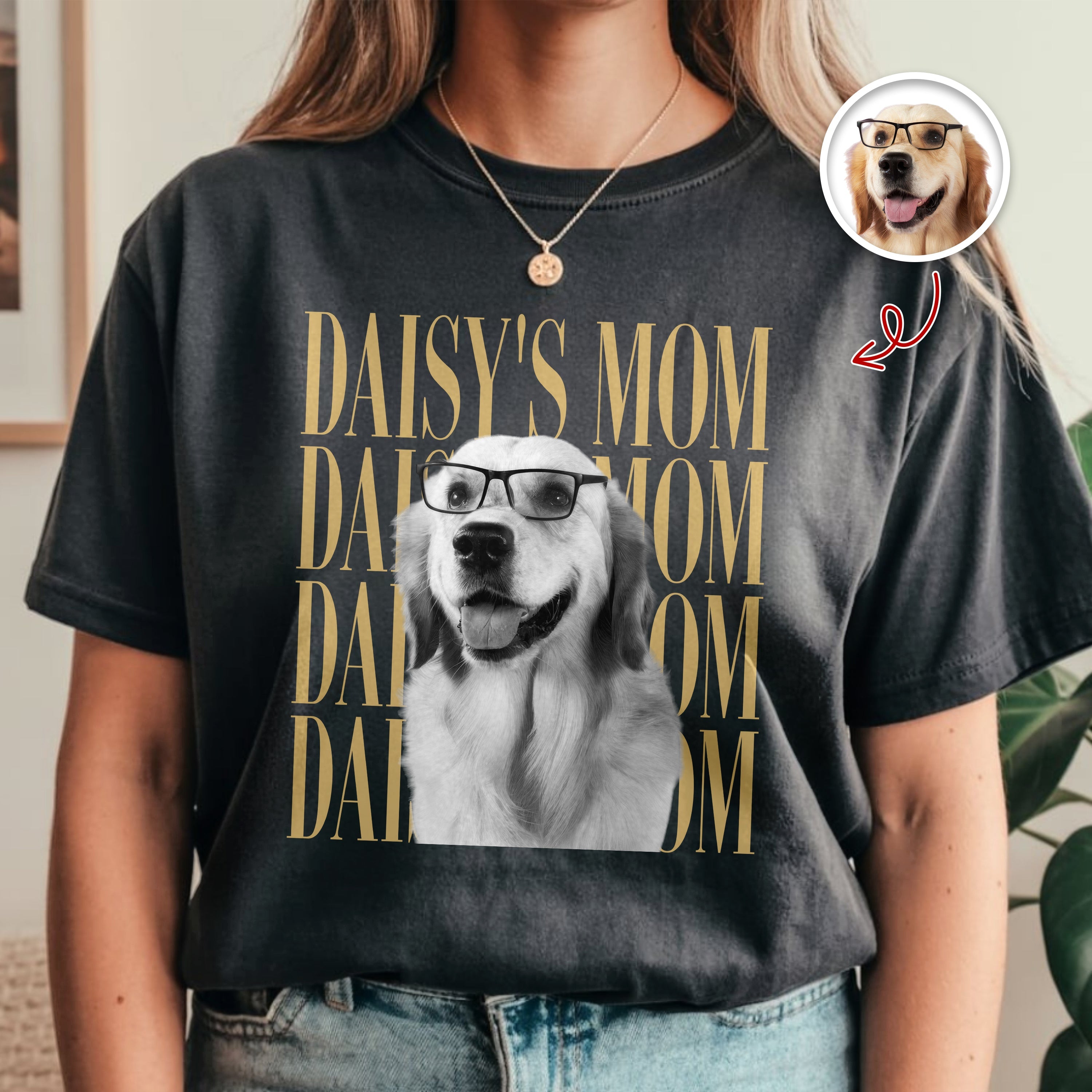 Personalized Vintage Photo Comfort Shirt Gift for Mom/Dad Comfort Shirt GradoCreations