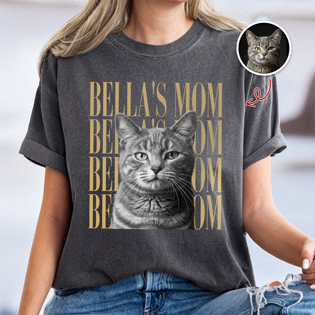 Personalized Vintage Photo Comfort Shirt Gift for Mom/Dad Comfort Shirt GradoCreations