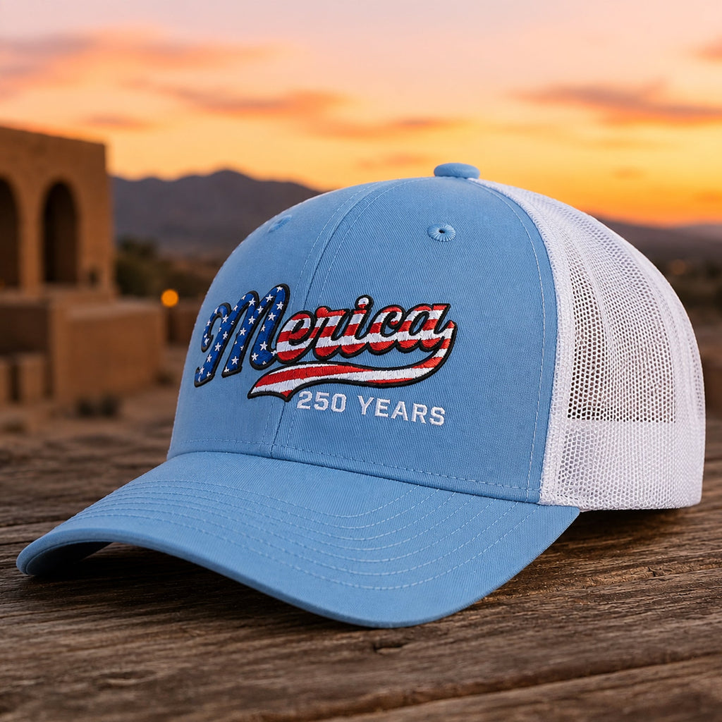 Personalized Patriotic Embroidered Trucker Hat USA Gift HN590 - Embroidered Trucker Hat GradoCreations