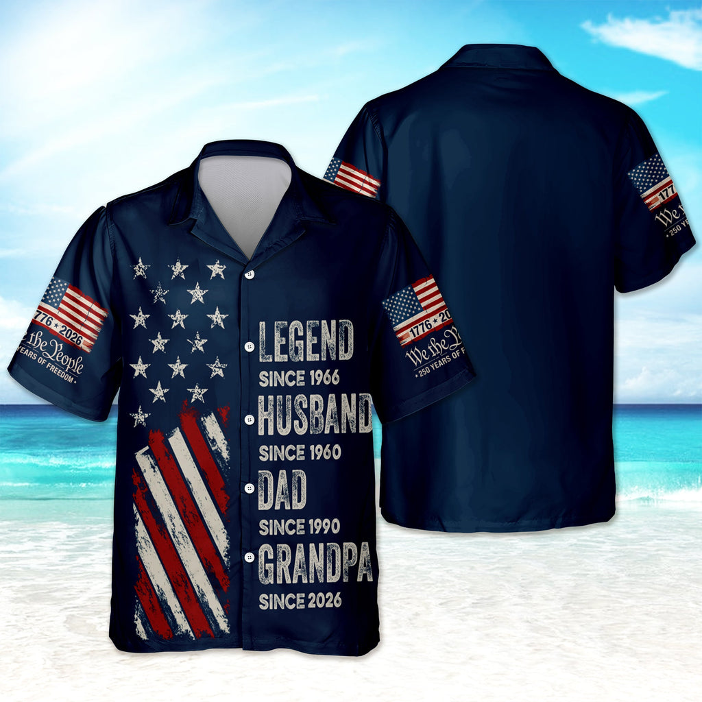 Personalized Hawaiian Shirt for Dad Grandpa Gift Idea HN590 - AOP Hawai Shirt GradoCreations