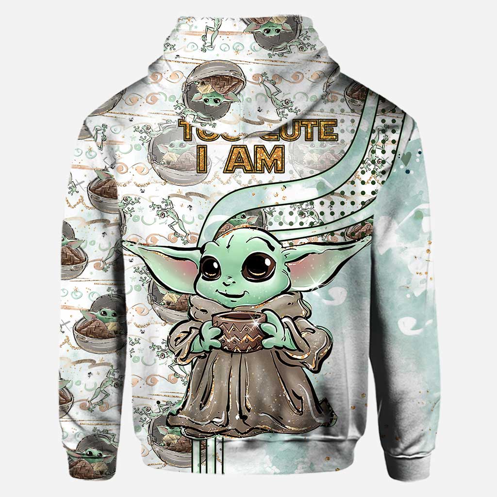 Personalized Too Cute I Am Hoodie and Leggings Set for Kids Hoodie & Leggings GradoCreations