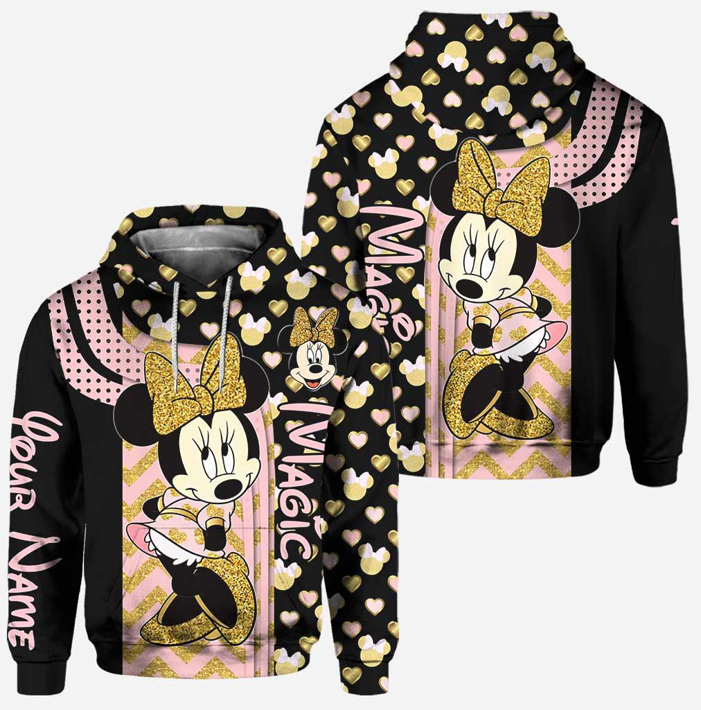 Personalized Minnie Mouse Hoodie and Leggings Set for Kids Hoodie & Leggings GradoCreations