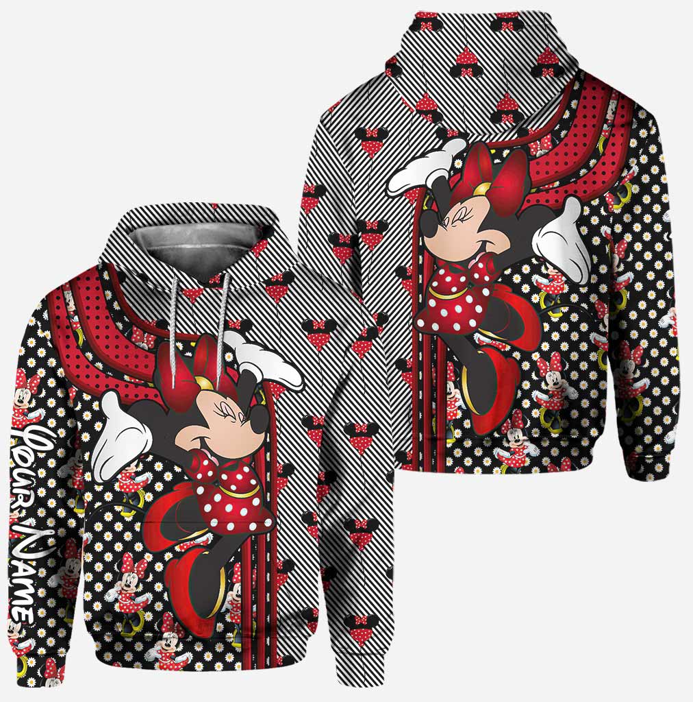 Personalized Minnie Mouse Ears Hoodie & Leggings Set Gift for Kids Hoodie & Leggings GradoCreations