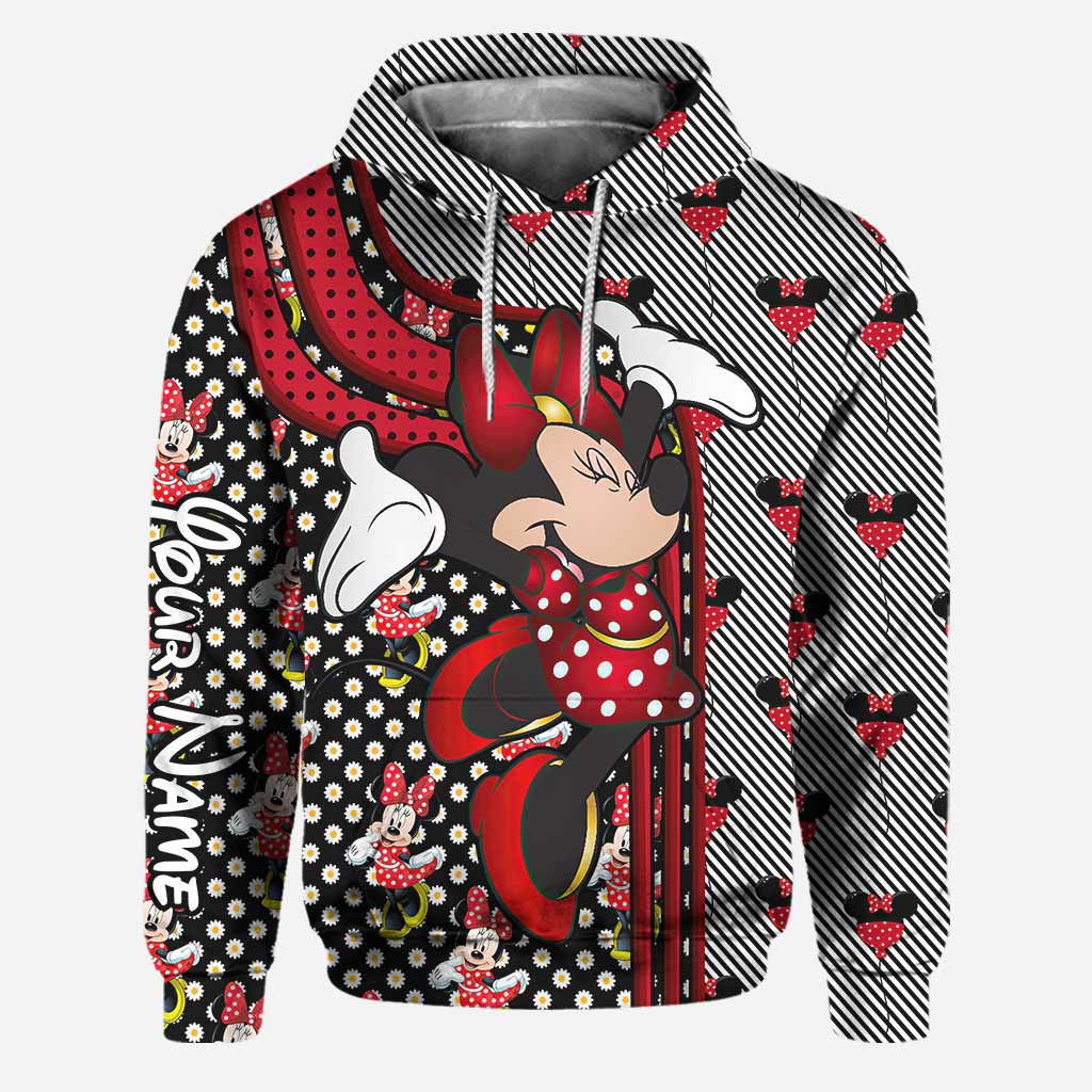 Personalized Minnie Mouse Ears Hoodie & Leggings Set Gift for Kids Hoodie & Leggings GradoCreations