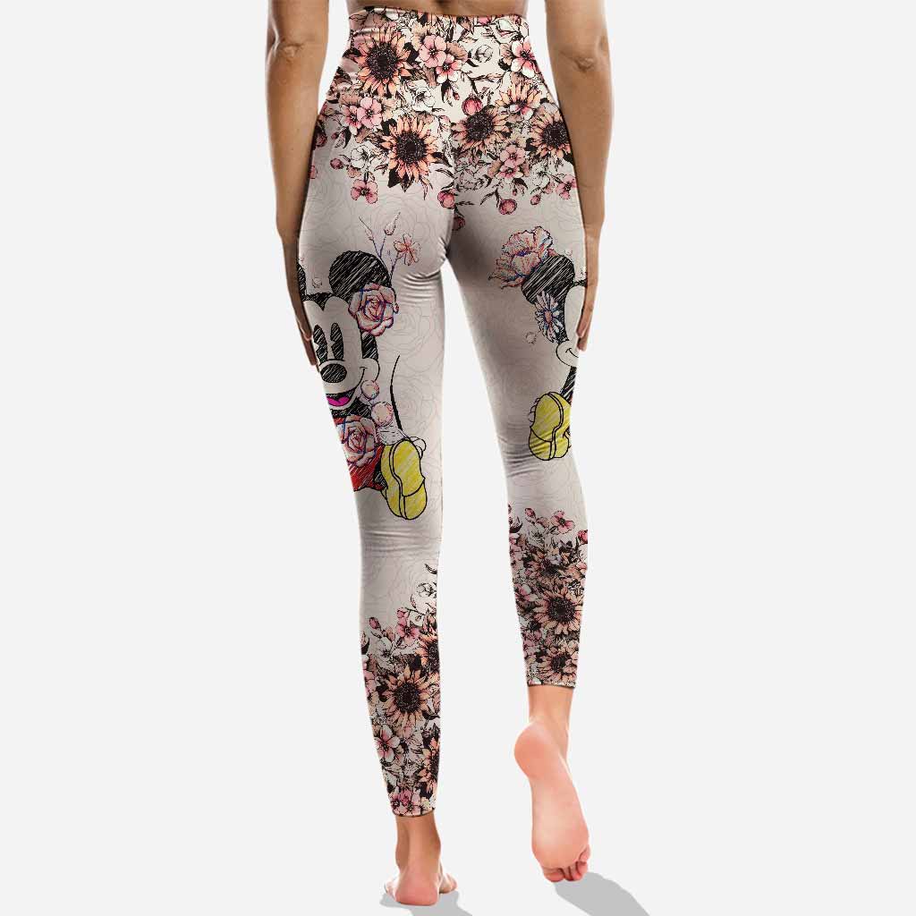 Personalized Mickey Mouse Hoodie and Leggings Set for Women Hoodie & Leggings GradoCreations