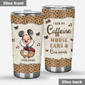 Personalized Caffeine Mouse Ears Tumbler Custom Name Gift Tumbler GradoCreations
