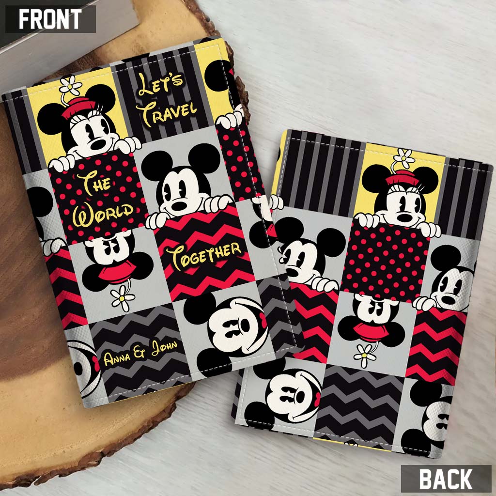 Personalized Mickey Mouse Passport Holder Custom Name Travel Gift Passport Holder GradoCreations