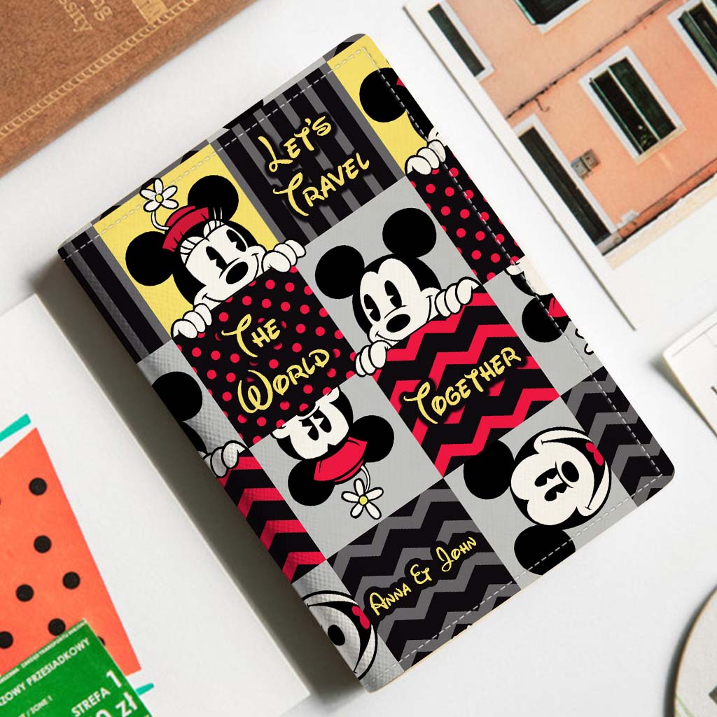 Personalized Mickey Mouse Passport Holder Custom Name Travel Gift Passport Holder GradoCreations