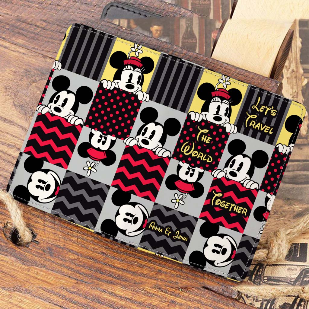 Personalized Mickey Mouse Passport Holder Custom Name Travel Gift Passport Holder GradoCreations