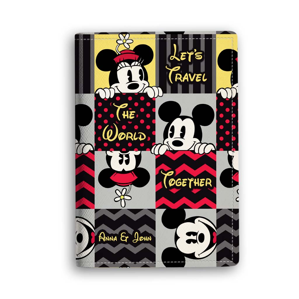 Personalized Mickey Mouse Passport Holder Custom Name Travel Gift Passport Holder GradoCreations