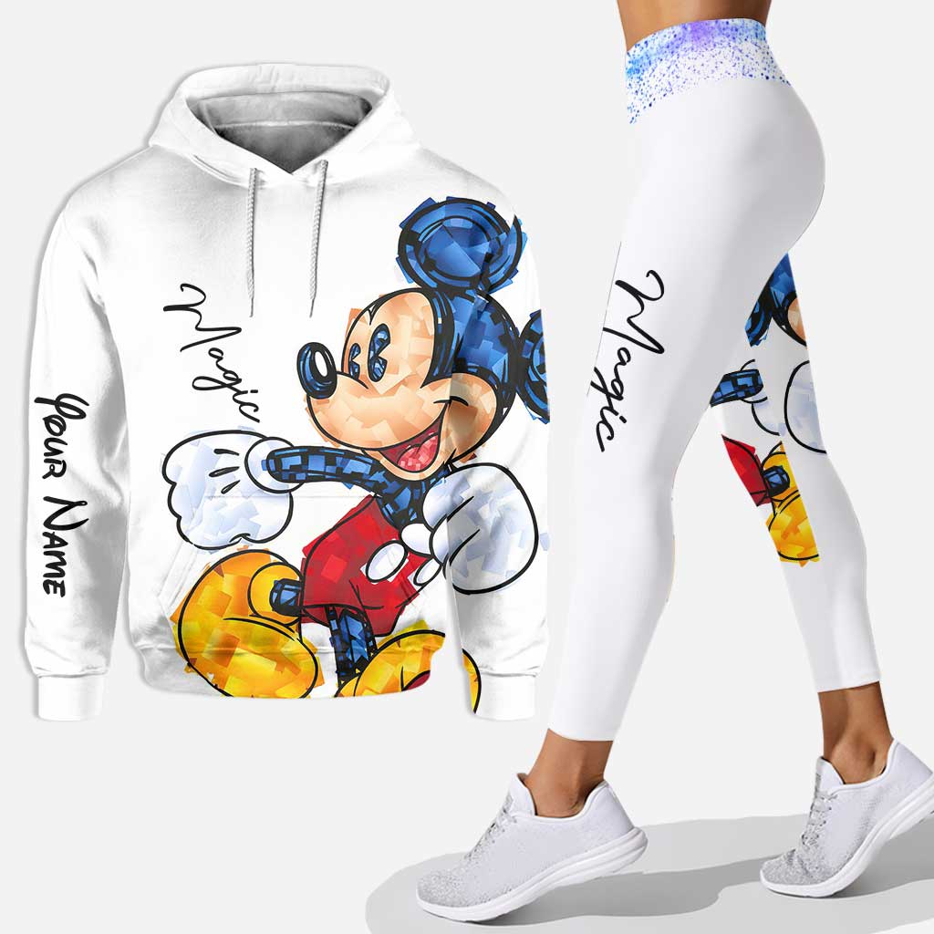 Personalized Hoodie and Leggings Set with Magic Mouse Design for Kids Hoodie & Leggings GradoCreations