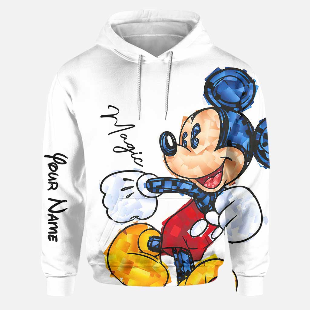 Personalized Hoodie and Leggings Set with Magic Mouse Design for Kids Hoodie & Leggings GradoCreations