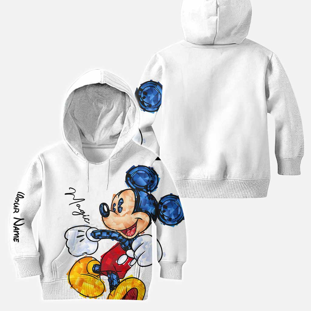 Personalized Hoodie and Leggings Set with Magic Mouse Design for Kids Hoodie & Leggings GradoCreations