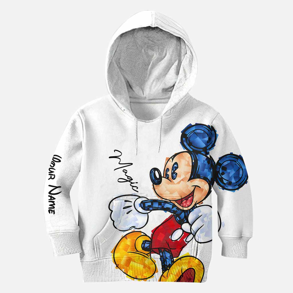 Personalized Hoodie and Leggings Set with Magic Mouse Design for Kids Hoodie & Leggings GradoCreations