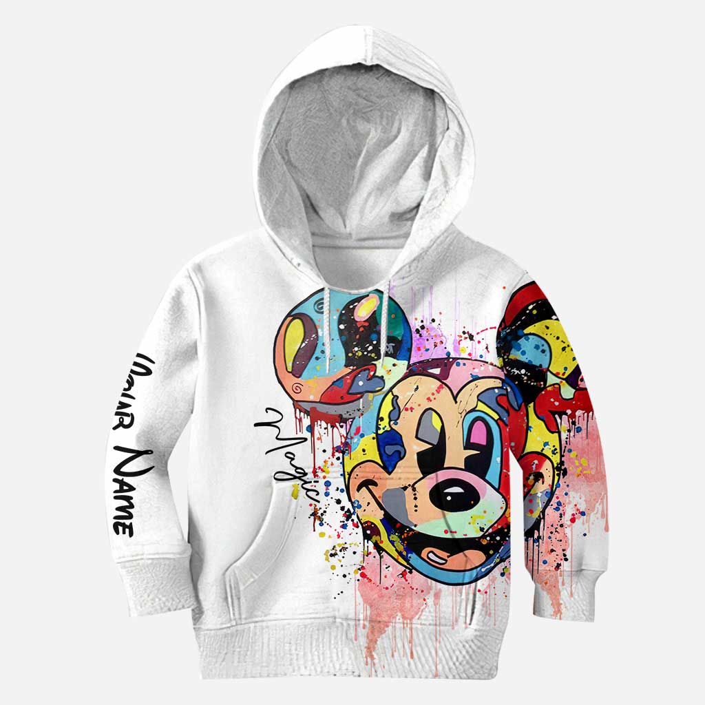 Personalized Mickey Mouse Hoodie and Leggings Set for Kids Hoodie & Leggings GradoCreations