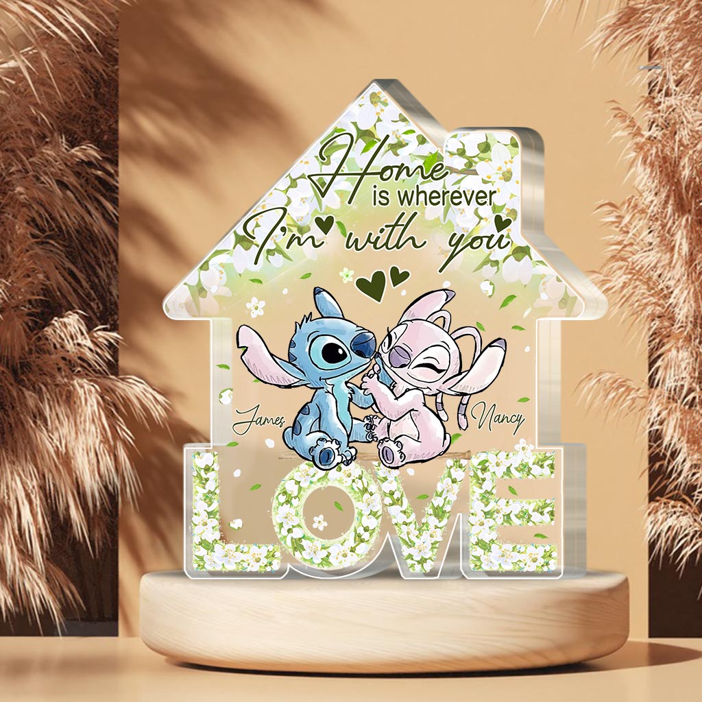 Personalized Acrylic Couple Plaque Custom Love Gift for Home Custom Shaped Acrylic Plaque GradoCreations