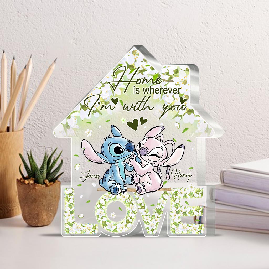 Personalized Acrylic Couple Plaque Custom Love Gift for Home Custom Shaped Acrylic Plaque GradoCreations