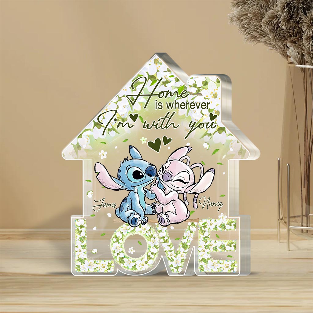 Personalized Acrylic Couple Plaque Custom Love Gift for Home Custom Shaped Acrylic Plaque GradoCreations