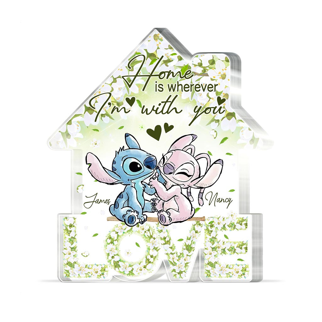 Personalized Acrylic Couple Plaque Custom Love Gift for Home Custom Shaped Acrylic Plaque GradoCreations