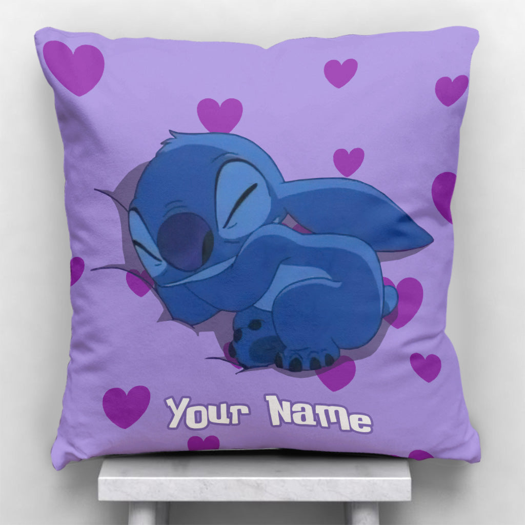 Personalized Ohana Throw Pillow with Custom Name Gift for Kids Throw Pillow GradoCreations
