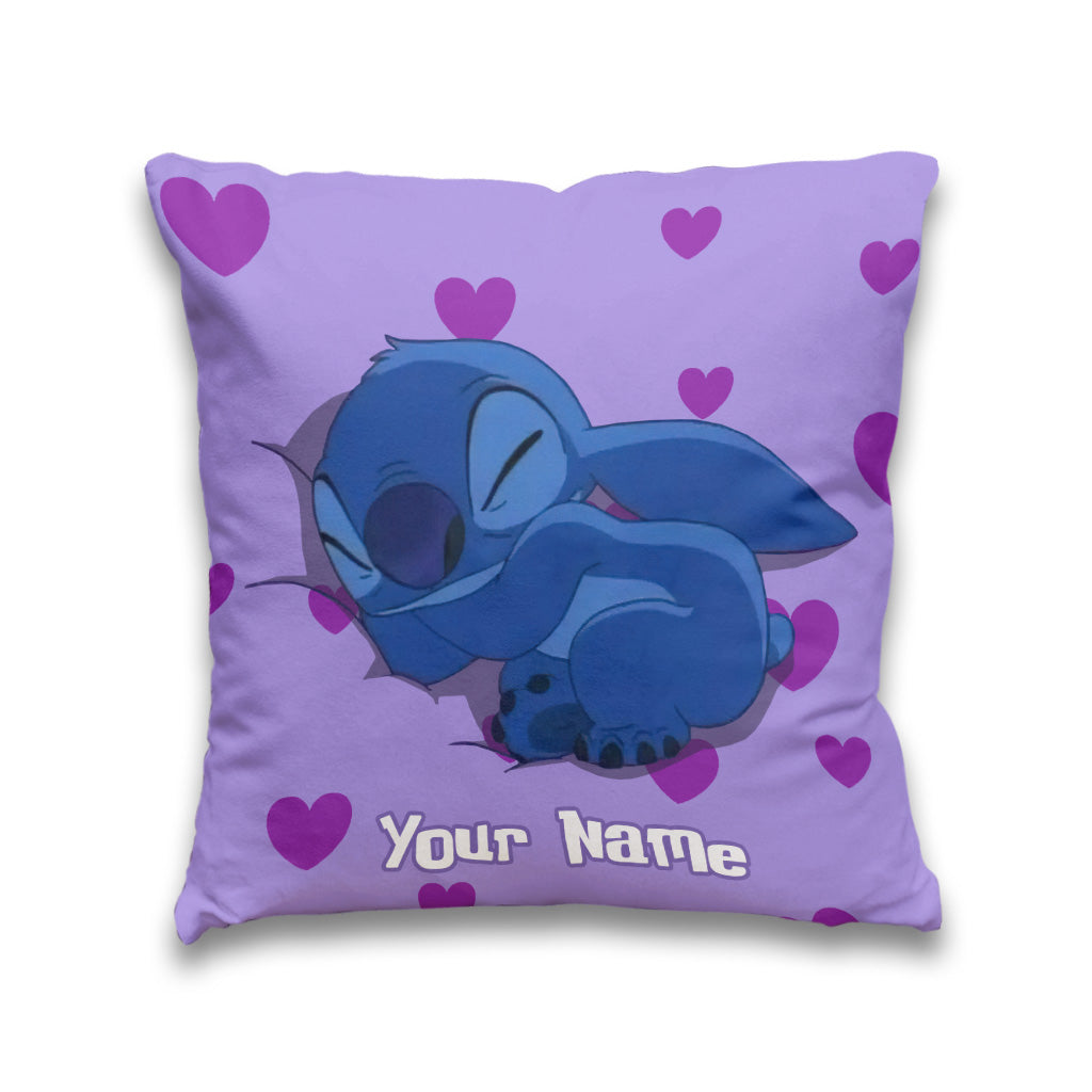 Personalized Ohana Throw Pillow with Custom Name Gift for Kids Throw Pillow GradoCreations