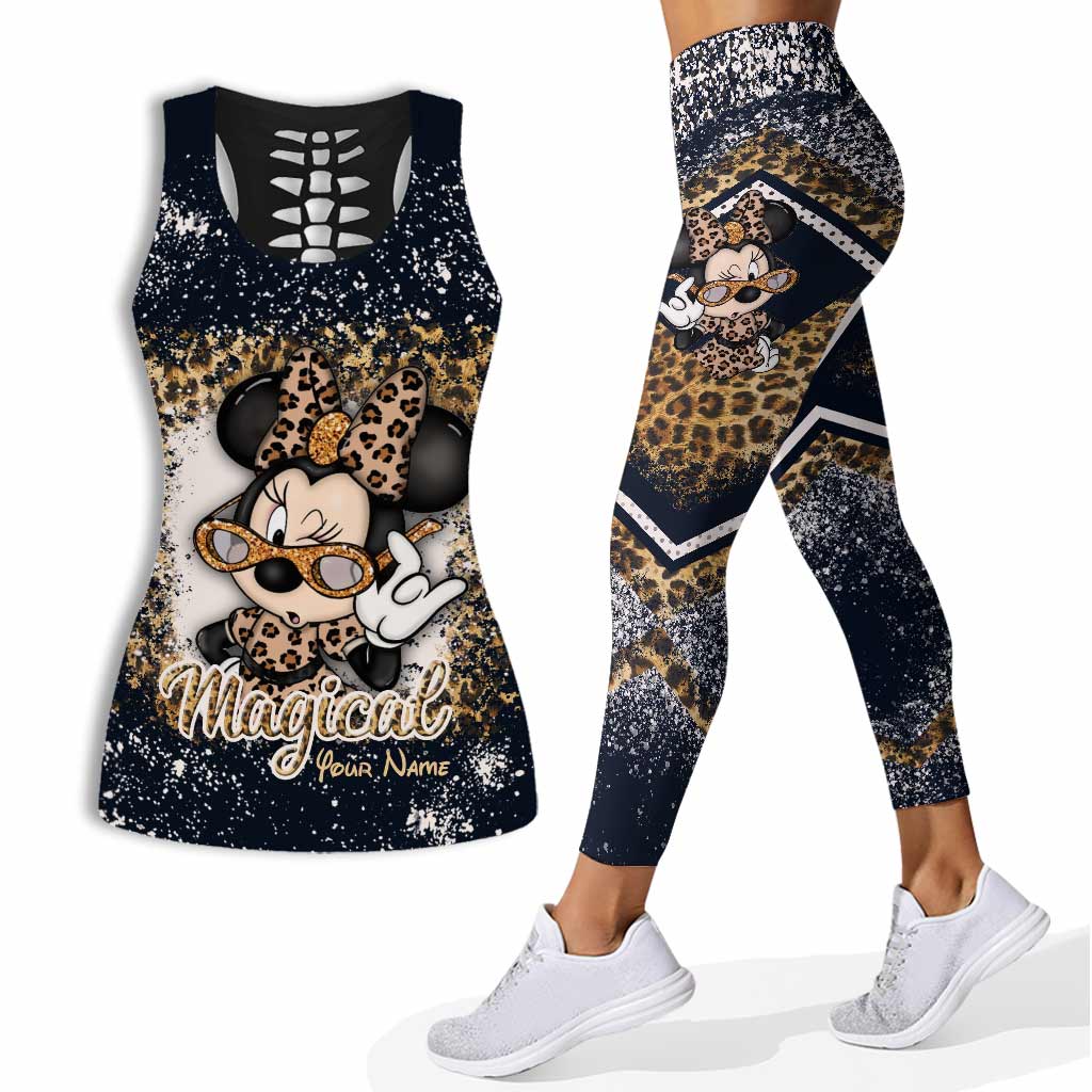 Personalized Magic Mouse Ears Hollow Tank Top & Leggings Gift Hollow Tank & Leggings GradoCreations
